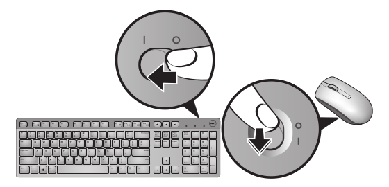 Keyboard, mouse - turn on howto